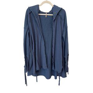 Free People Get Yer Gauze Cardigan Size Medium Open Front Long Sleeve Oversized